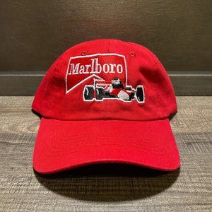 Marlboro Racing Embroider on Red Hat